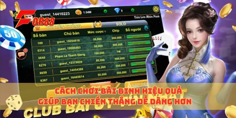 Cách Chơi Bài Binh Hiệu Quả Giúp Bạn Chiến Thắng Dễ Dàng Hơn