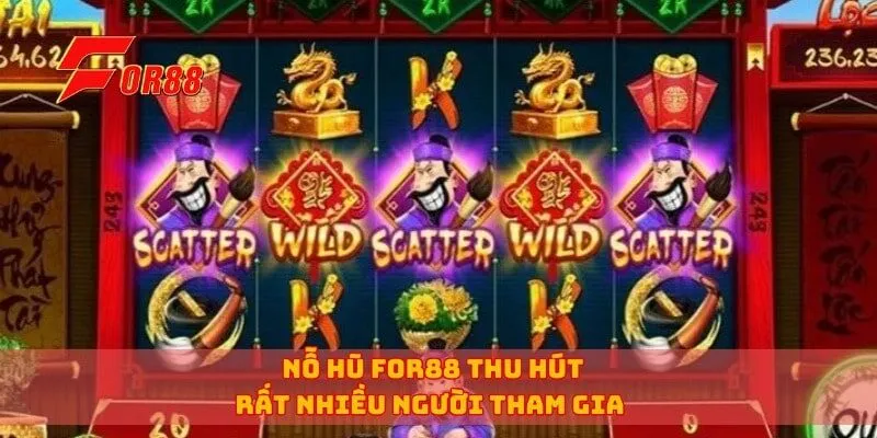 Nỗ hũ for88 thu hút rất nhiều người tham gia